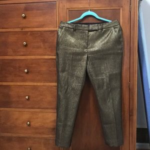 Gold slim ankle pant